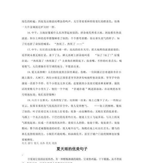 《夏天的美丽风景》