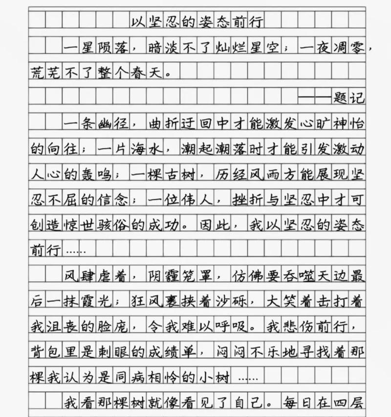 以前行为话题的作文怎么写（《明星之光》）