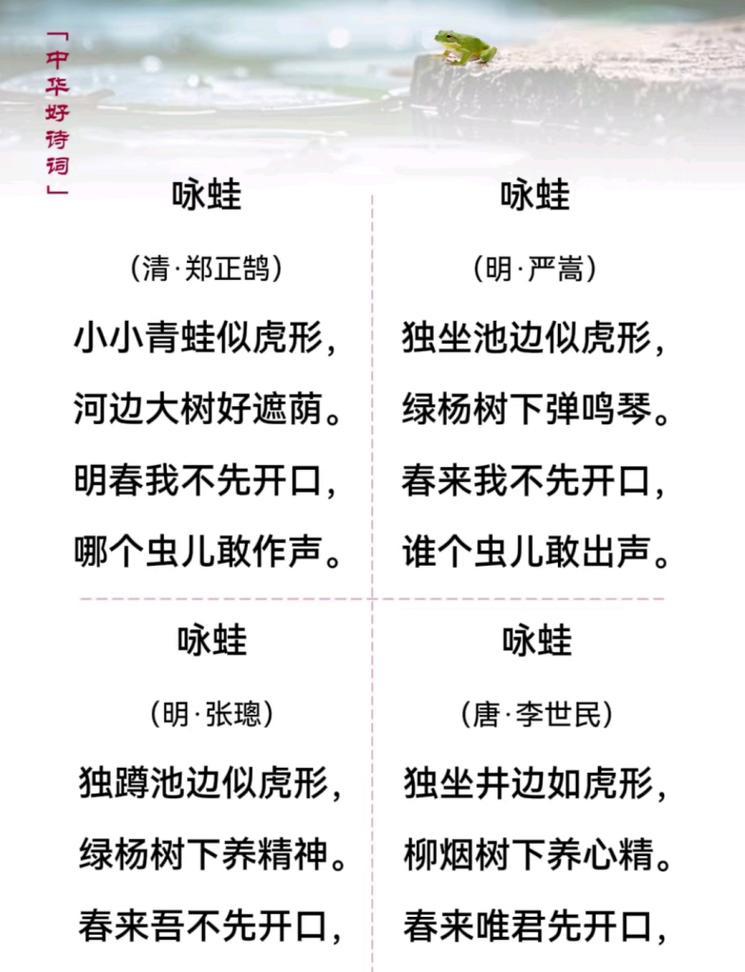 《谷雨听蛙声，春意盎然时》
