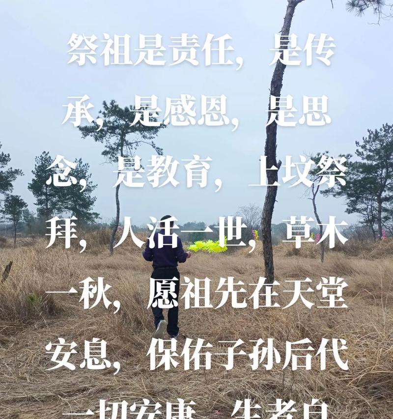 《清明时节雨纷纷，祭祖怀远古风存》