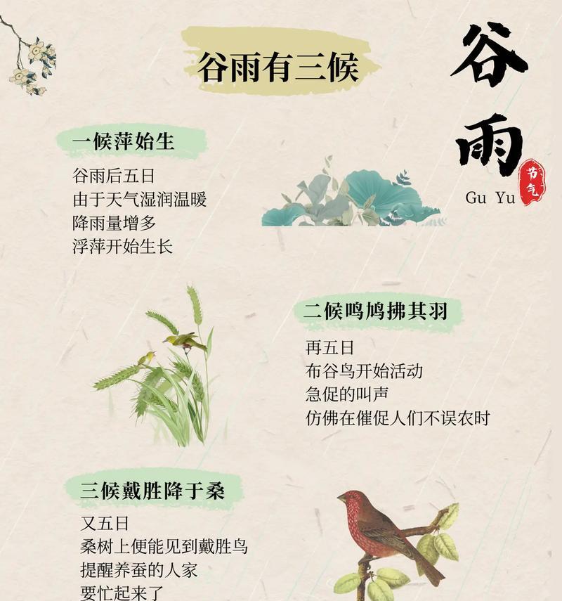 谷雨为题语录好句有哪些？（前言）