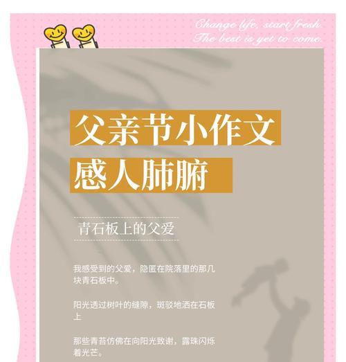 关于父亲节的作文怎么写（《父亲节的感悟：一个高中生的日记》）